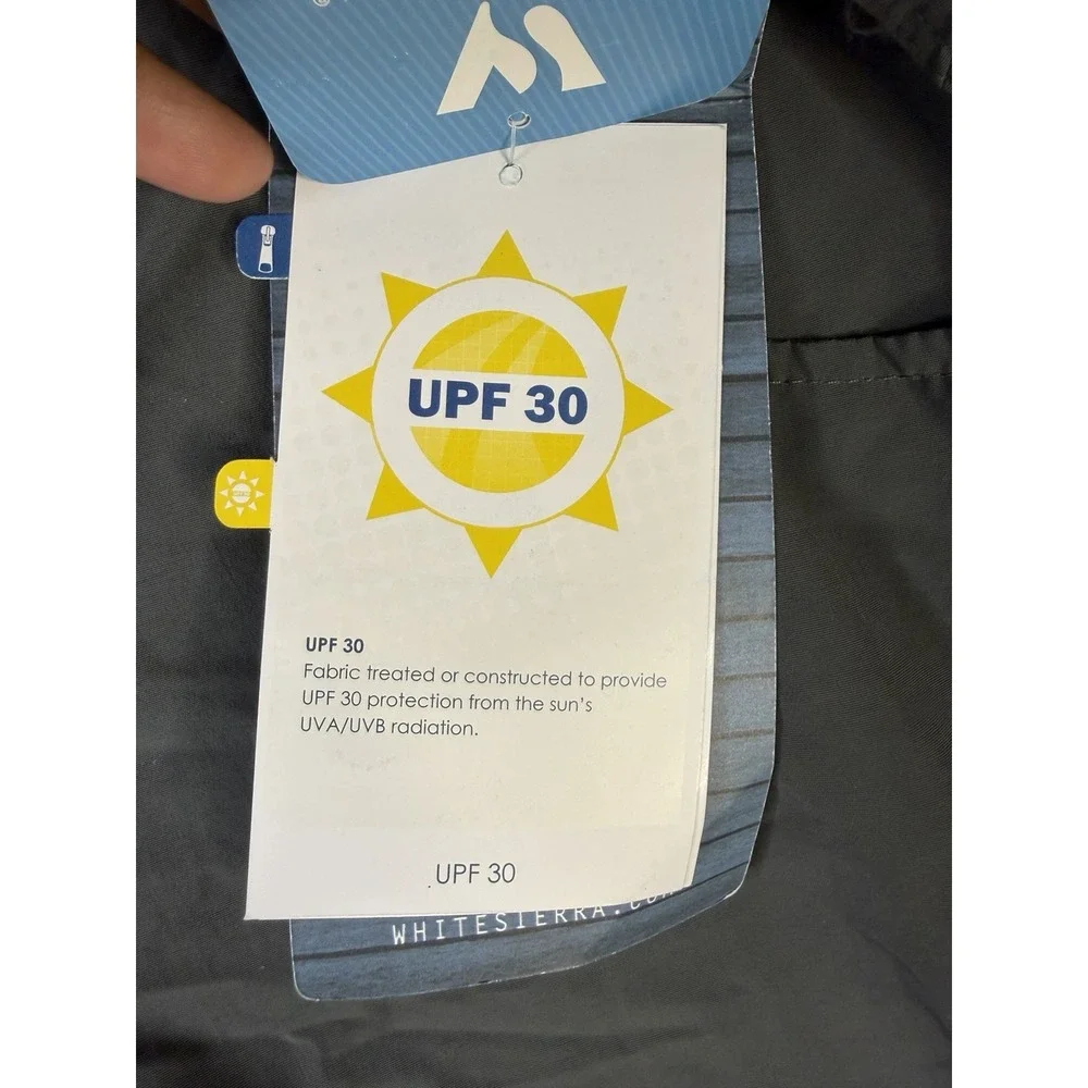 White Sierra Women's‎ Large Zip Off Convertible Hiking Pants UPF 30 Teflon NWT